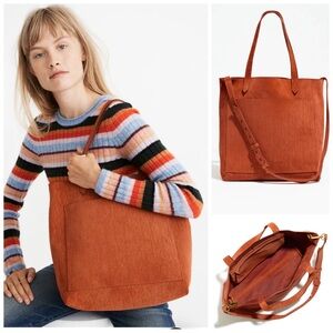 MADEWELL Women’s Russet Medium Transport Tote:
Corduroy Suede Edition Bag